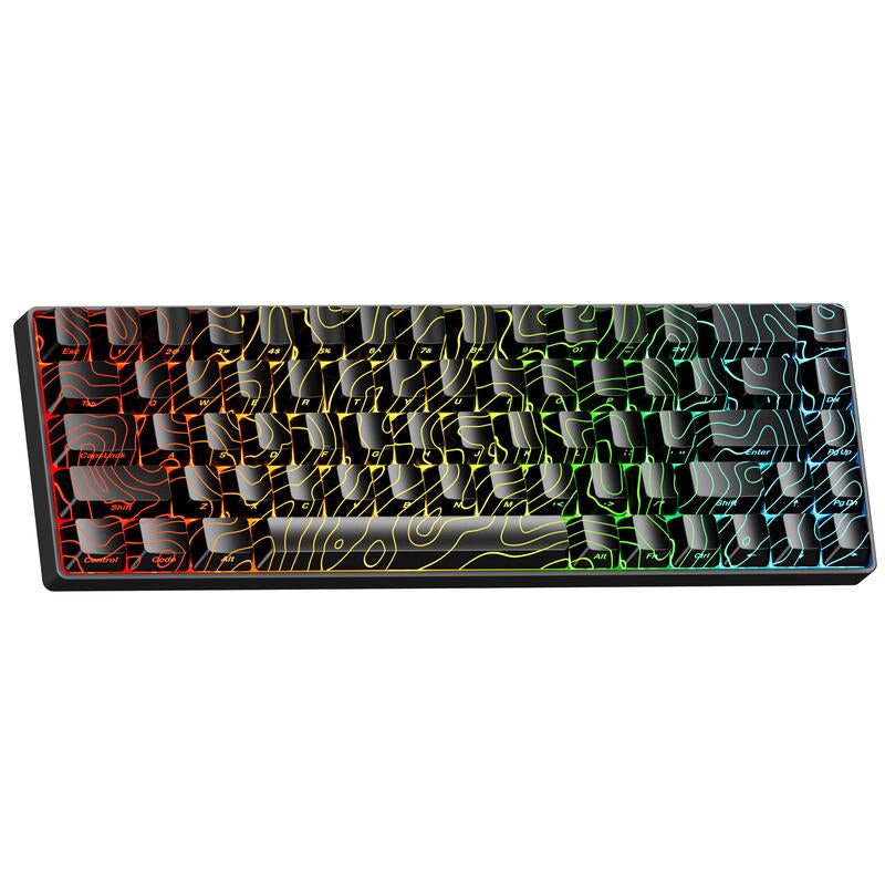 XVX HE68 Pro Gateron Jade Pro Switchs Rapid Trigger Gaming Hall Effect 68% Wired Mechanical Keyboard with Imd-Tech Keycaps,Gaming Accessories,Gaming Keyboard