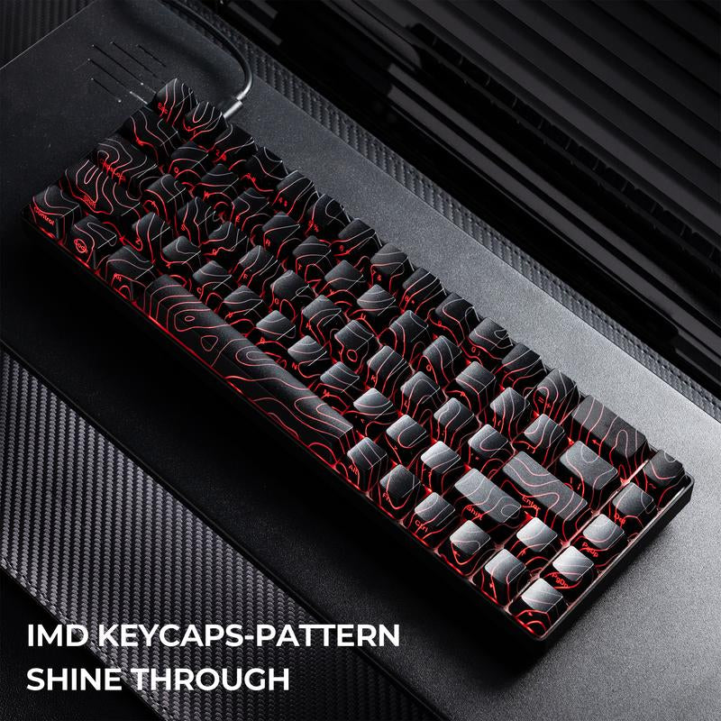 XVX HE68 Pro Gateron Jade Pro Switchs Rapid Trigger Gaming Hall Effect 68% Wired Mechanical Keyboard with Imd-Tech Keycaps,Gaming Accessories,Gaming Keyboard