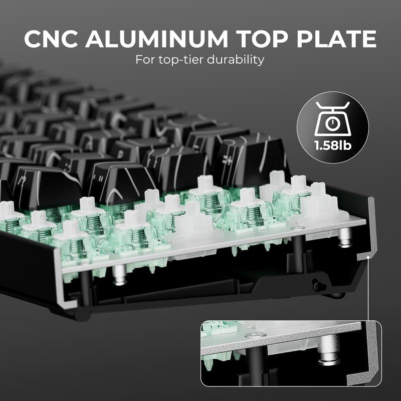 XVX HE68 Pro Gateron Jade Pro Switchs Rapid Trigger Gaming Hall Effect 68% Wired Mechanical Keyboard with Imd-Tech Keycaps,Gaming Accessories,Gaming Keyboard